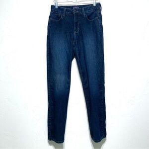 NYDJ Not Your Daughters Jeans Medium Dark Blue Skinny Jeans Mid High Rise size 6